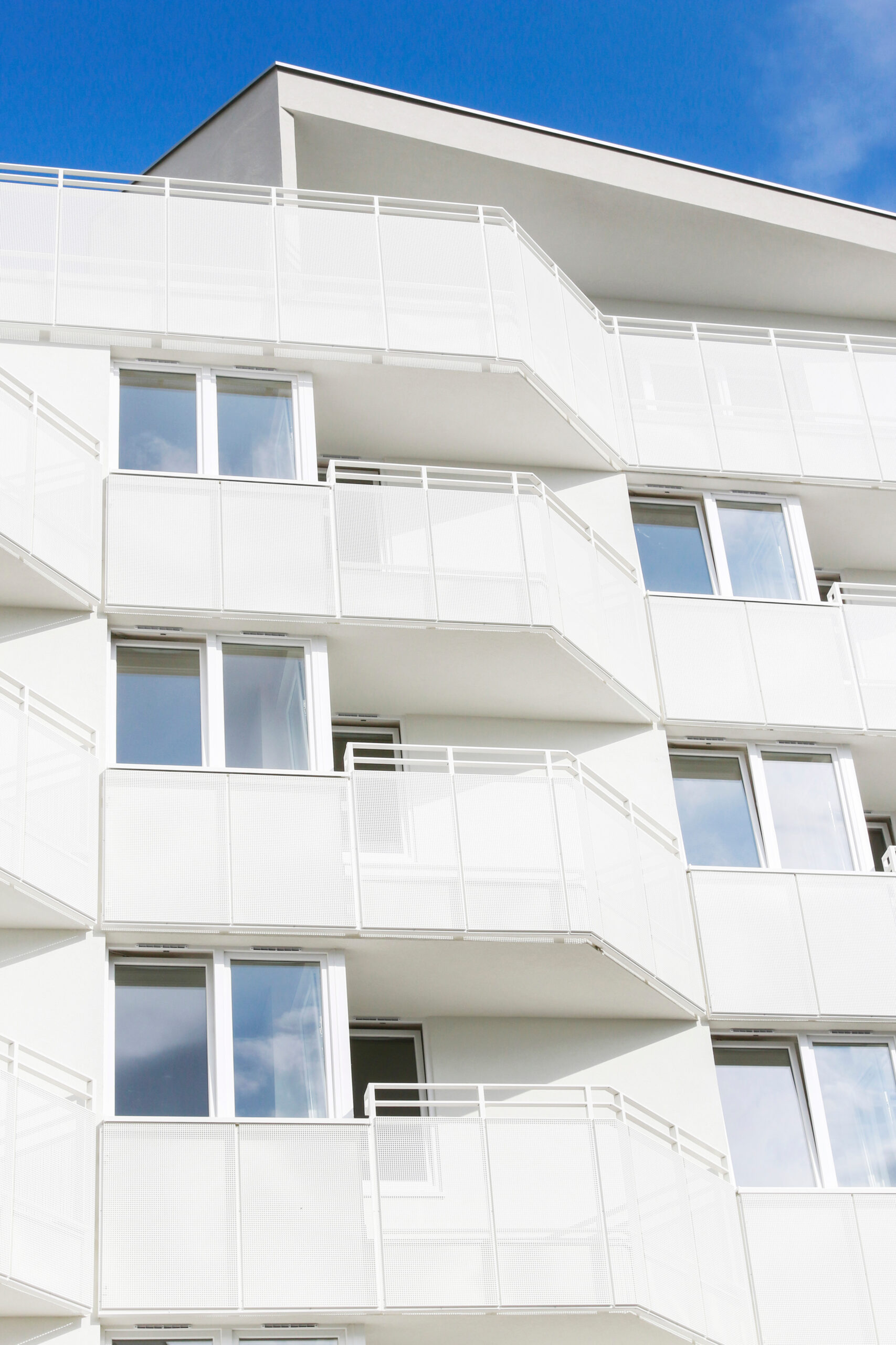 Frammento del restauro della facciata dell'edificio storico.